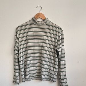 Striped Mockneck Sweater